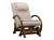 Массажное кресло-качалка EGO TWIST EG-2004 КРЕМ (Рогожка) с пуфом